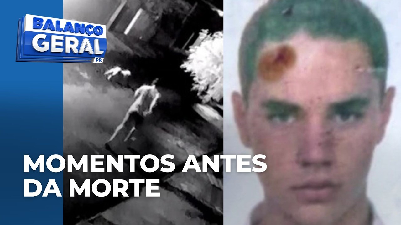 Câmera de segurança mostra vítima correndo de cachorro momentos antes do homicídio, no PR