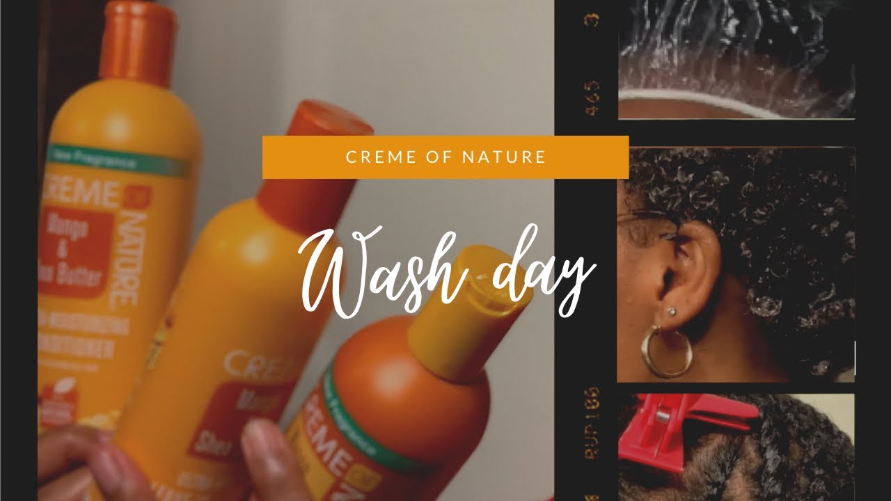 Wash Day ft. Crème of Nature Mango & Shea Butter Line  + My thoughts on the products