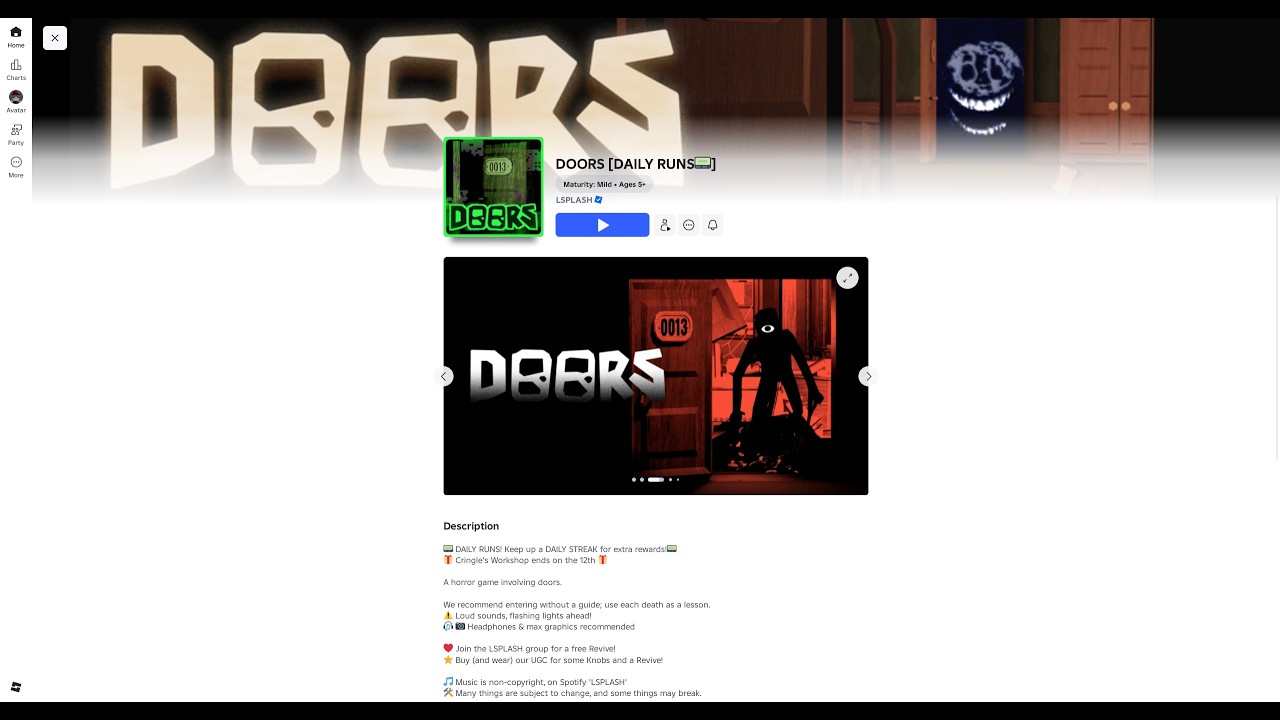 Roblox doors is so scary! 🚪