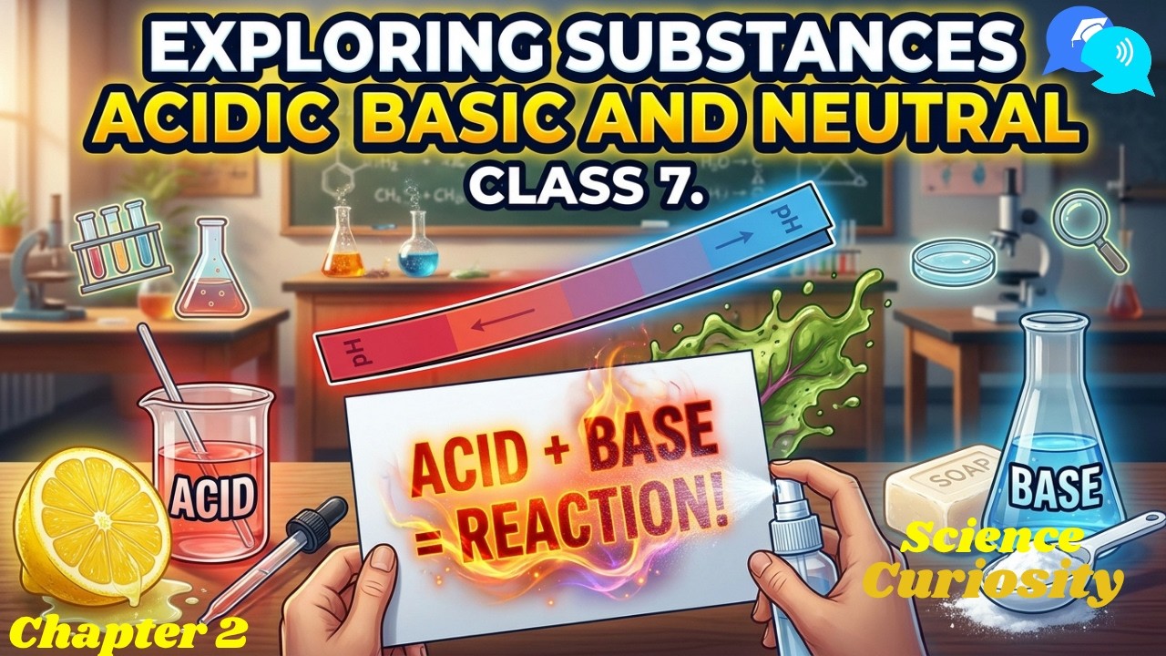 Exploring Substances Acidic Basic And Neutral Class 7 | Animated Video | Science Curiosity Chapter 2