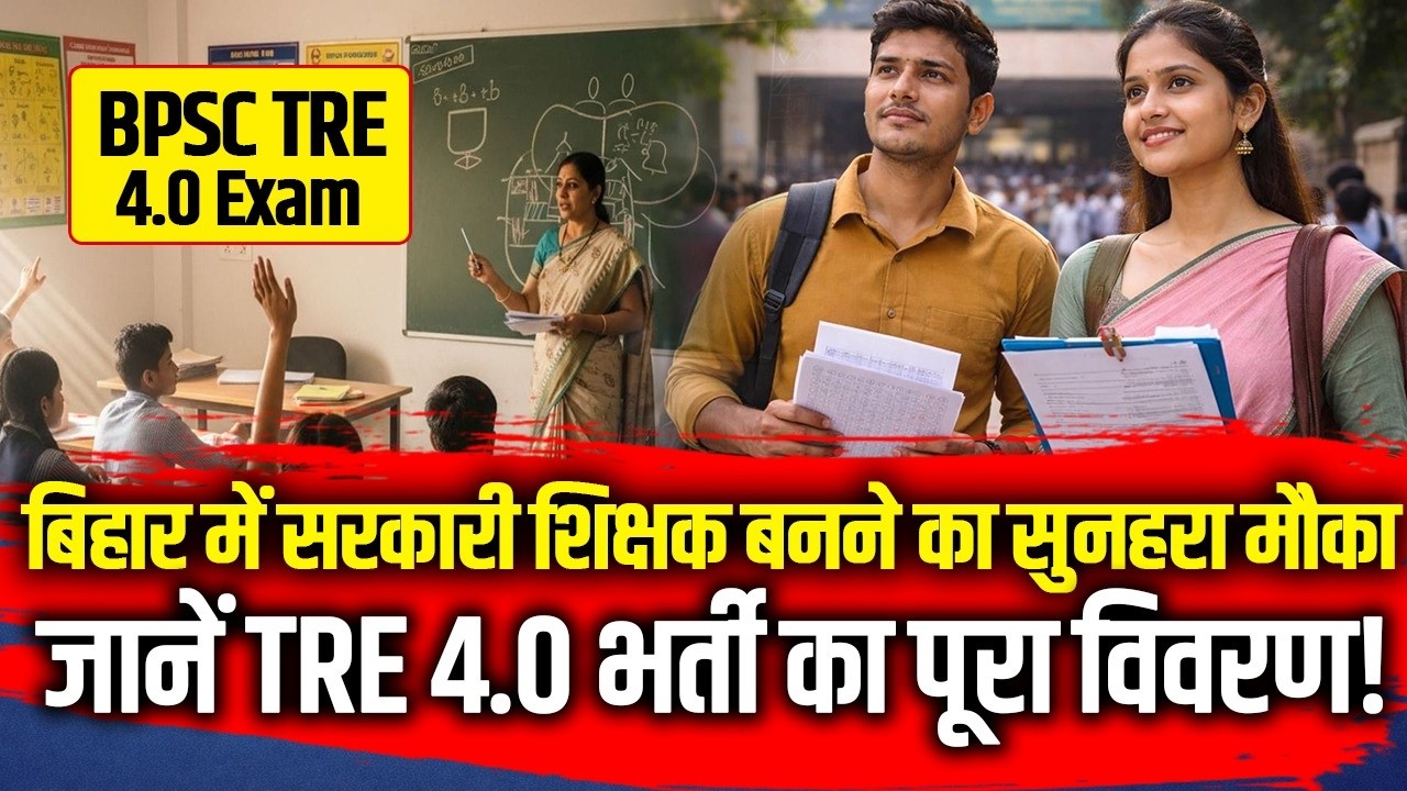 BPSC TRE 4.0 Exam: बिहार में सरकारी शिक्षक बनने का सुनहरा मौका, जानें TRE 4.0 भर्ती का पूरा विवरण!