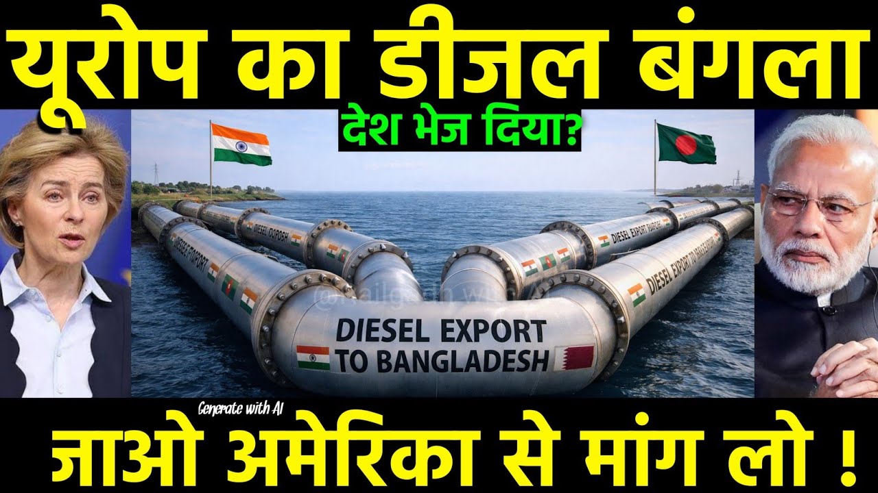 India Saves B'desh! 🇧🇩🤝🇮🇳 Friendship Pipeline से भेजा 5,000 Ton Diesel | Full Details