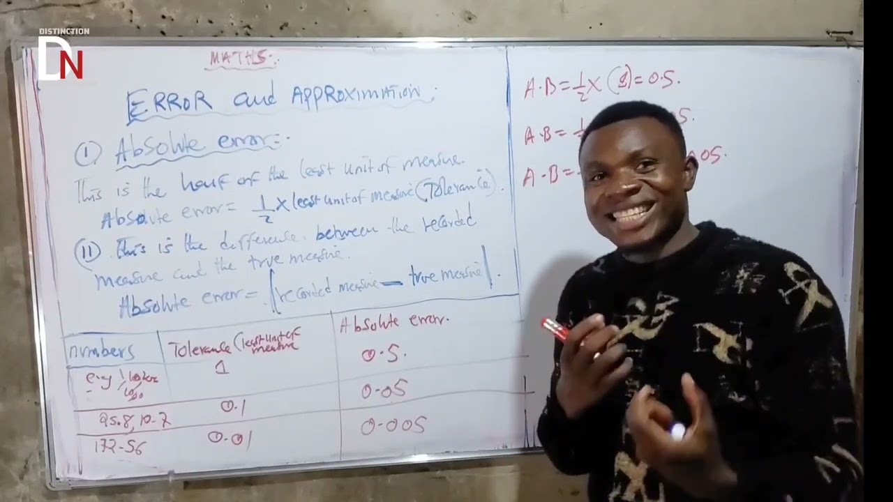 ERROR AND APPROXIMATION