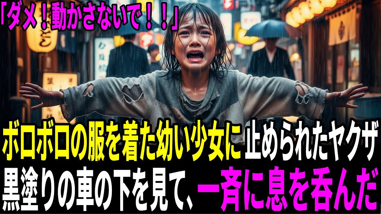 「ダメ！動かさないで！！」幼い少女に止められたヤクザ――黒塗りの車の下を見て、一斉に息を呑んだ