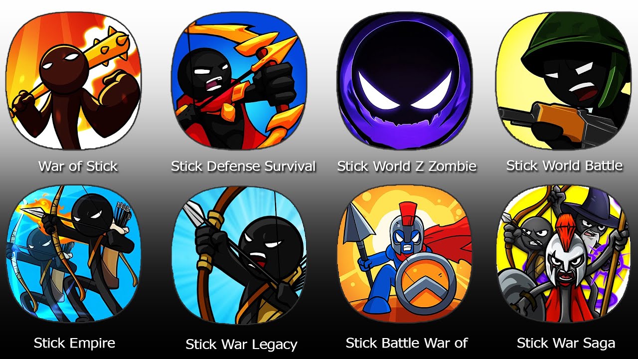 Stick Defense Survival War,Stick War Legacy,Stick War Saga,Stick Empire,War of Stick,Stick World
