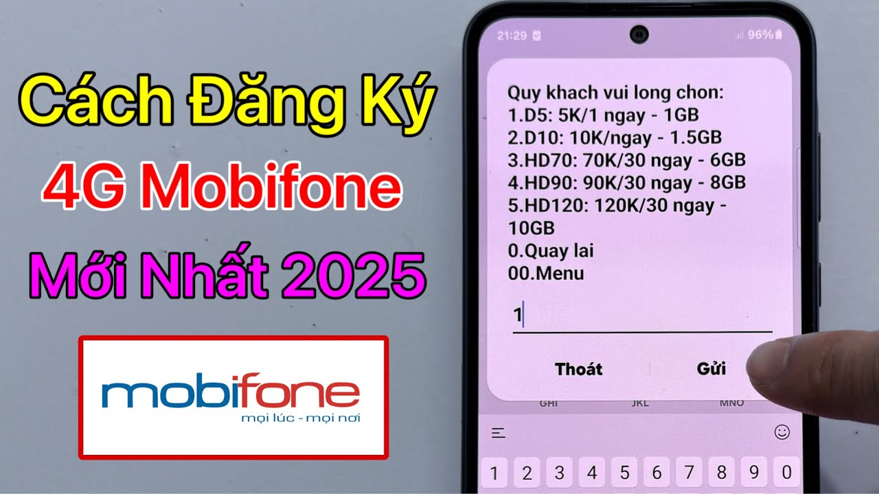 Cách đăng ký 4G Mobifone 1 Ngày hoặc 1 Tháng - mới nhất 2025