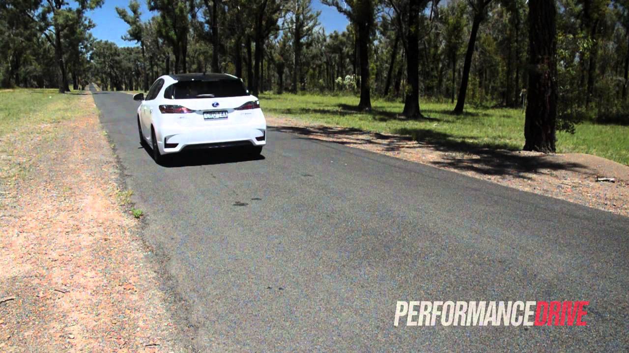 Lexus CT 200h F Sport 0-100km/h & engine sound