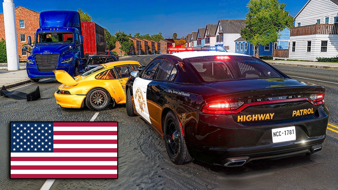 BeamNG.Drive: American Police Chases #13