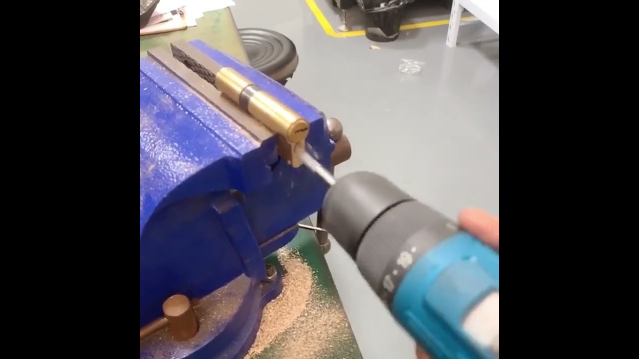 Locksmith Drill Bit Burr Die Grinder Lock Opener for Milling Hard Euro Cylinders Safe deposit Box