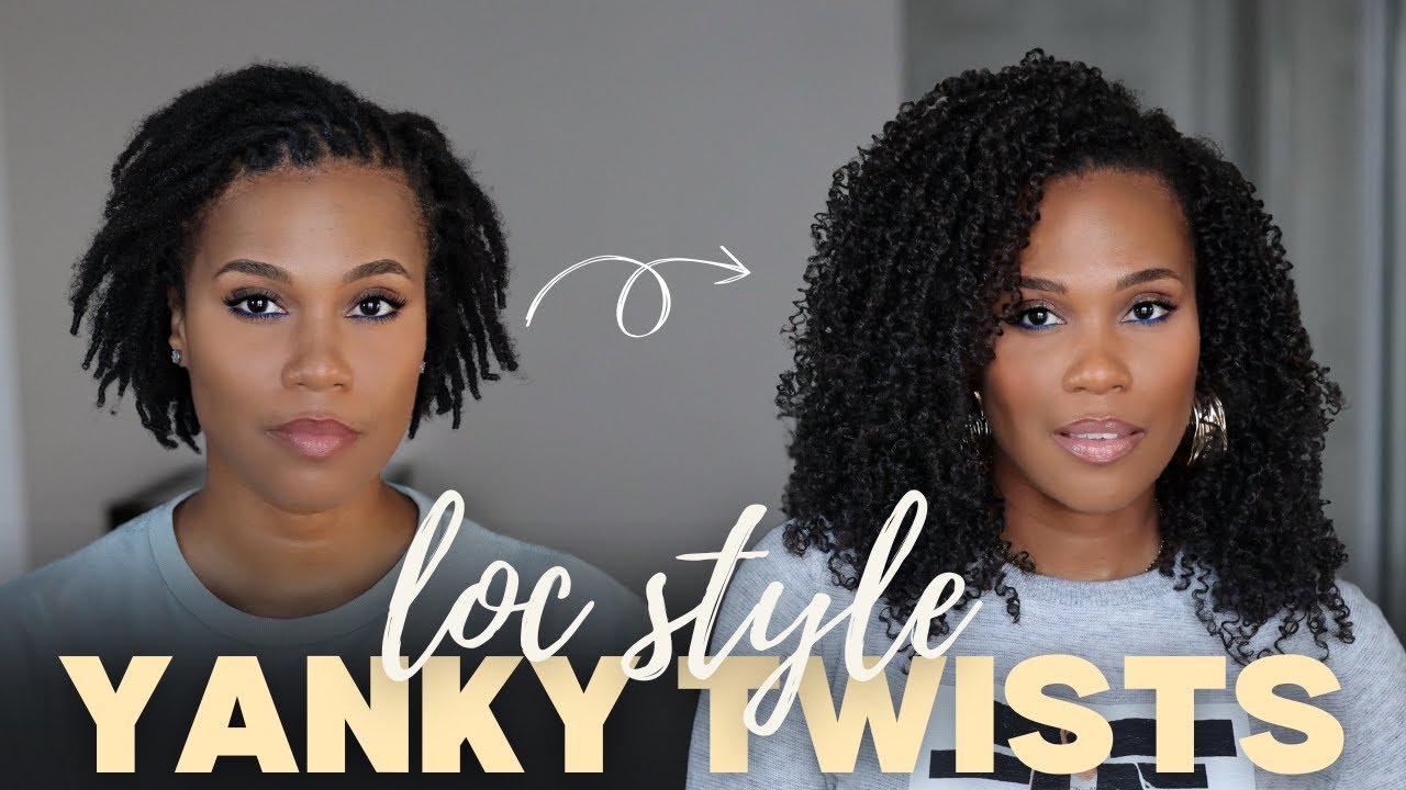 Installing the VIRAL Yanky Twists from Crochet Braids Plus Over Locs