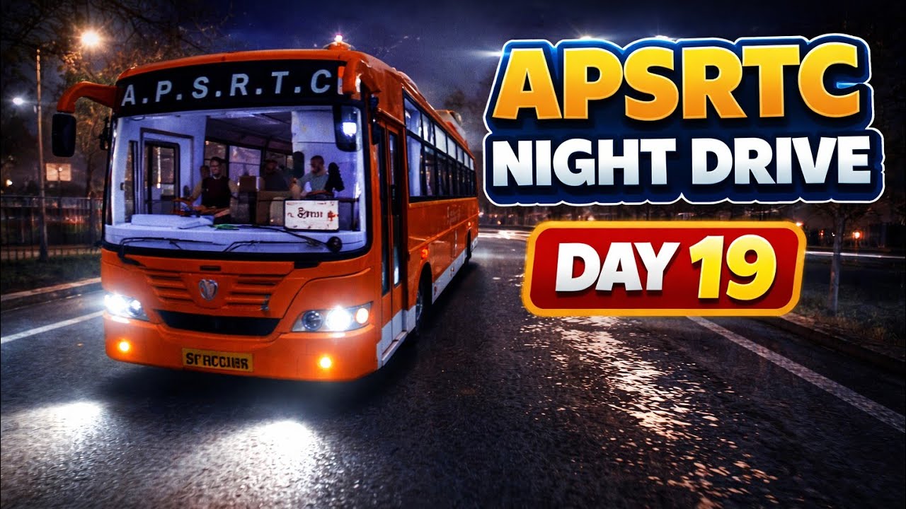  Day 19 APSRTC Super Luxury Night Drive 🌙 | Realistic BUSSID Gameplay