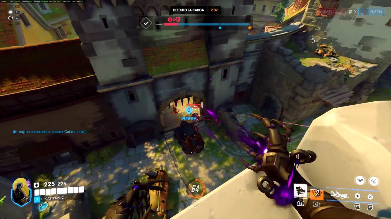 Jugando con amigos en #Overwatch