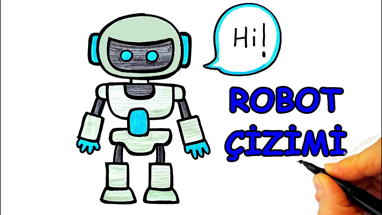 Robot Çizimi 🤖 Robot Resmi Nasıl Çizilir? ✍ Kolay Robot Çizimi