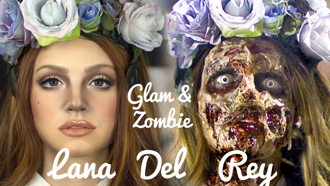 Lana Del Rey Zombie Makeup transformation