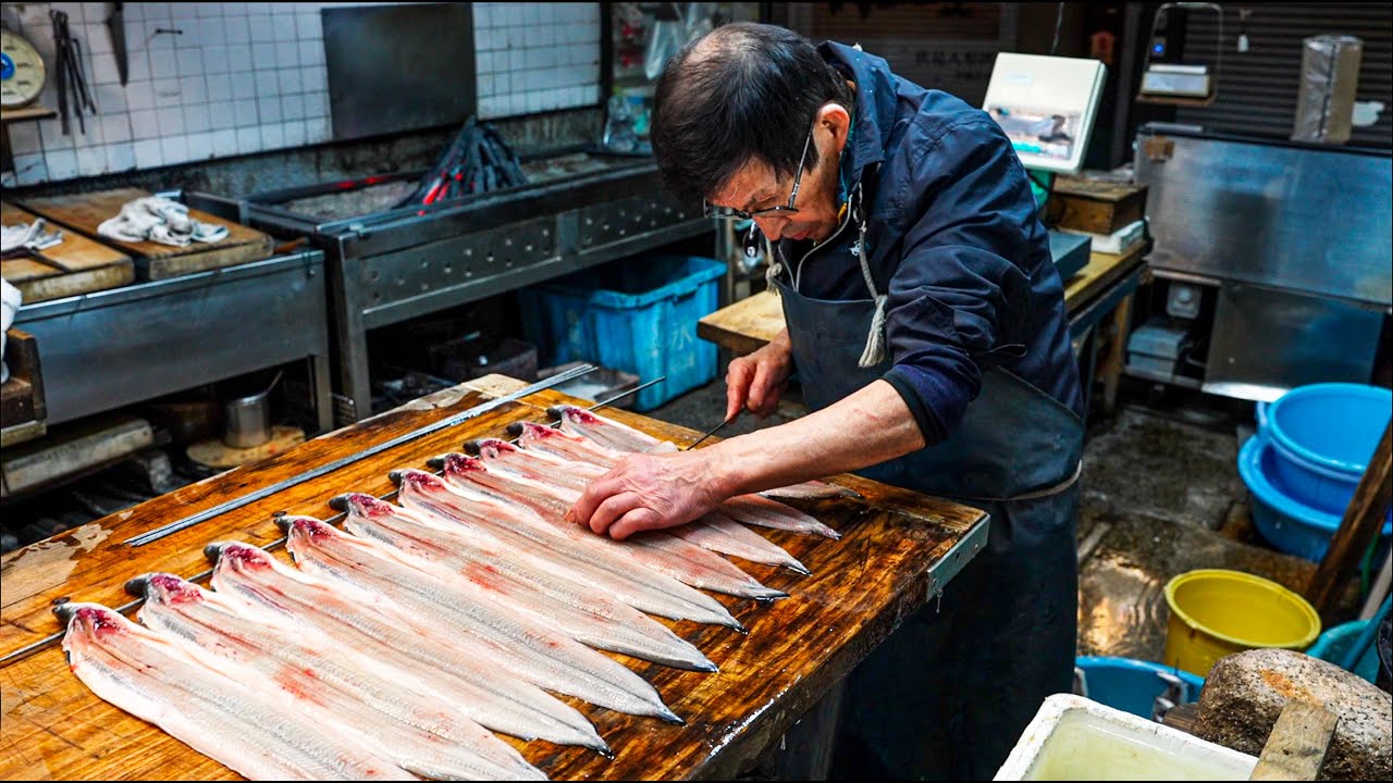 創業108年 うなぎ職人の1日に密着 - 鰻の捌き方 京都 のとよ - Grilled Eel - Japanese Food