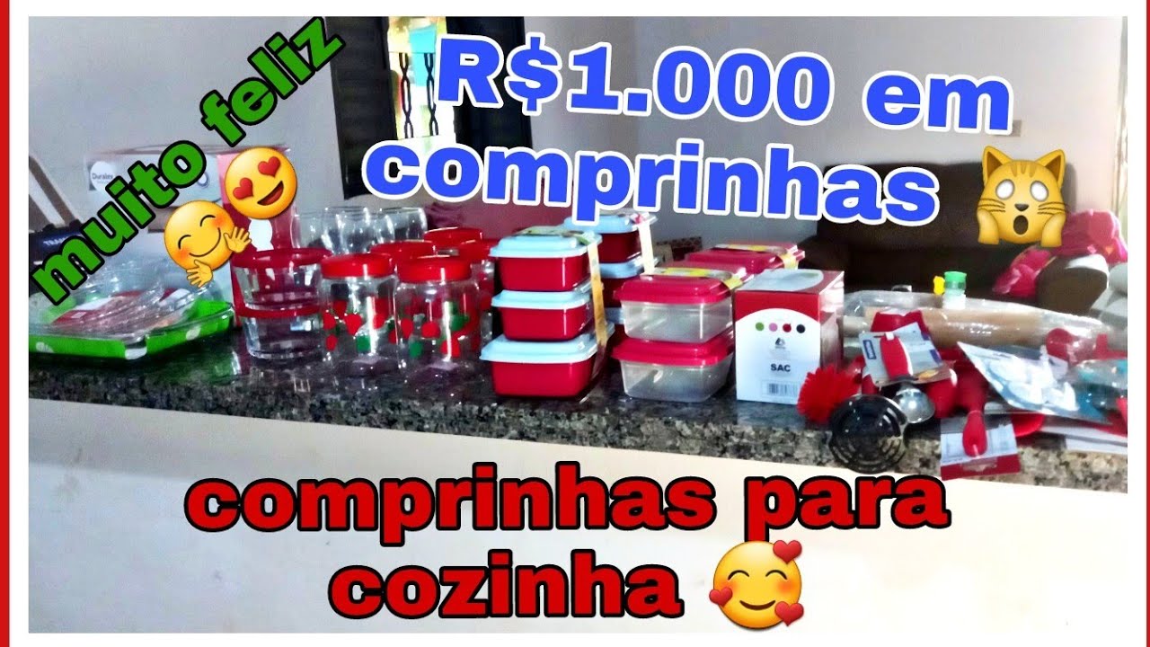tudo vermelho🙀 comprinhas para casa/cozinha 😍
