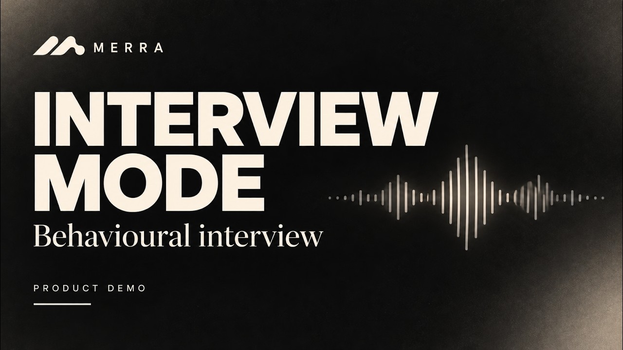 AI Mock Interview: Behavioural Interview Practice | Merra