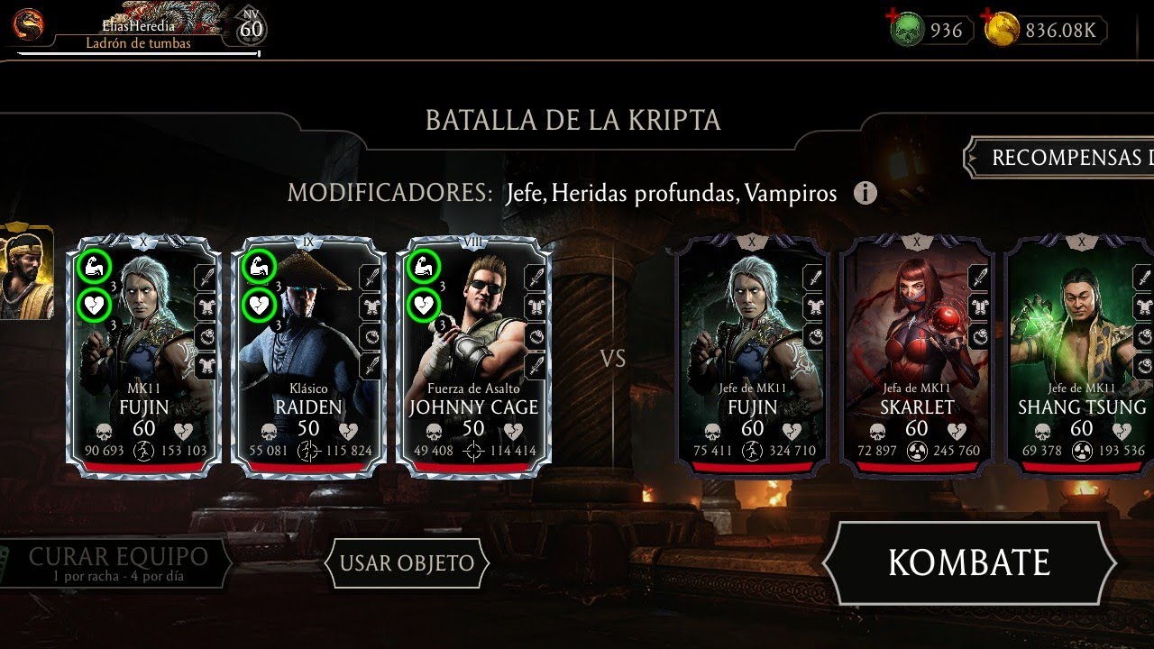 YA RECUPERÉ MI NIVEL - MK MOBILE OSIRIELOYMK (KRIPTA 2)
