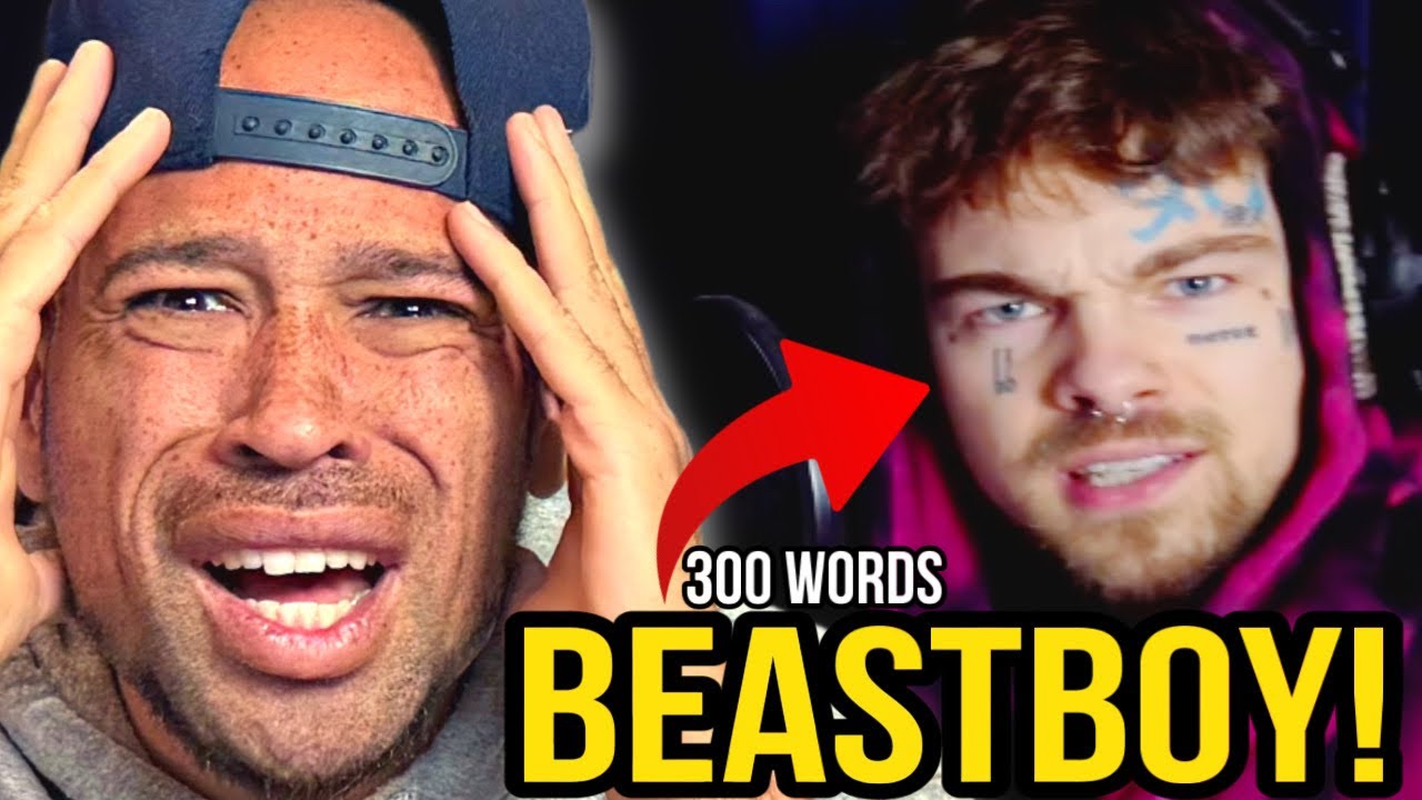 American Rapper REACTS to BEASTBOY - 300 Words In A Minute! @TJ_bb