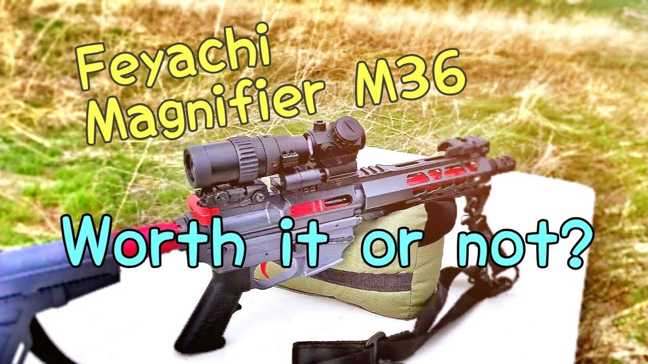 Переменный увеличительный объектив Feyachi M36 для красных точек.
