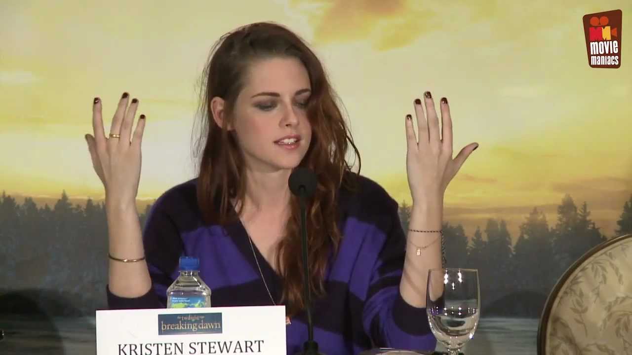 Kristen Stewart Twilight Breaking Dawn Pt. 2 press conference (2012)