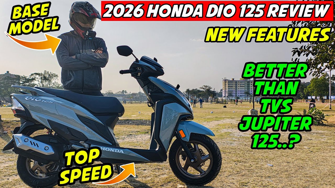 2026 Honda Dio 125 Base Model Review|| TFT colour display- Better Than TVS Jupiter 125.?