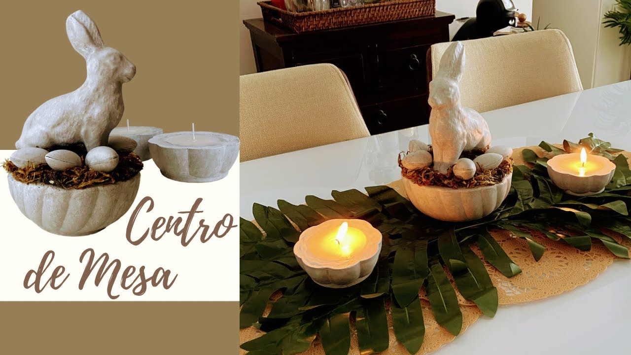 Criei Centro de Mesa Lindo Para PÁSCOA Gastando Pouco | DIY Cara de Loja | Easter DIY Decor