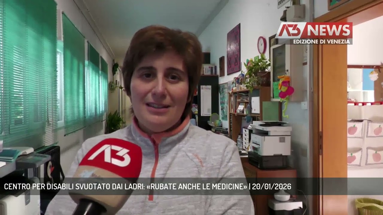 CENTRO PER DISABILI SVUOTATO DAI LADRI: «RUBATE ANCHE LE MEDICINE» | 20/01/2026
