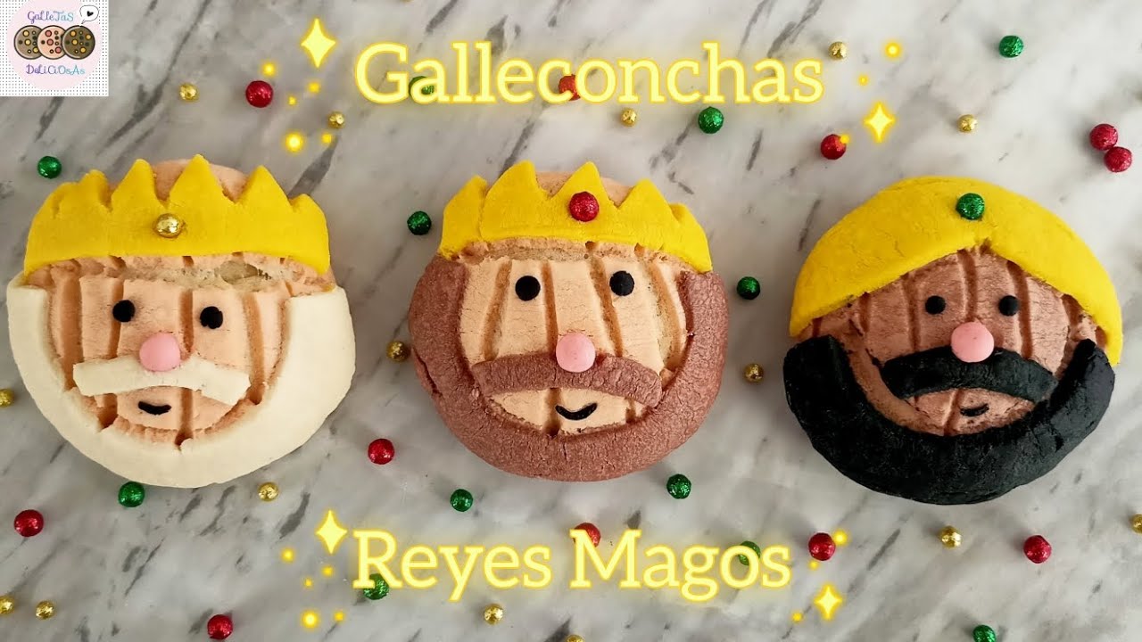 Galleconchas de Reyes Magos 👑 | galletas deliciosas