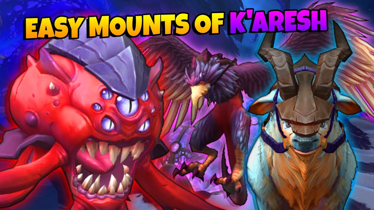 Easy to Get Mounts From K'aresh! | World of Warcraft: The War Within | Patch 11.2.