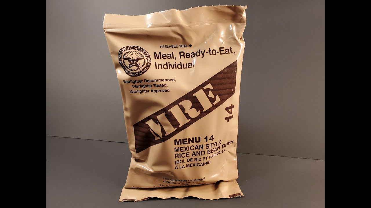 Обзор мексиканского рациона США MRE 2023 года с рисом и фасолью. Дегустационный тест готового к у...