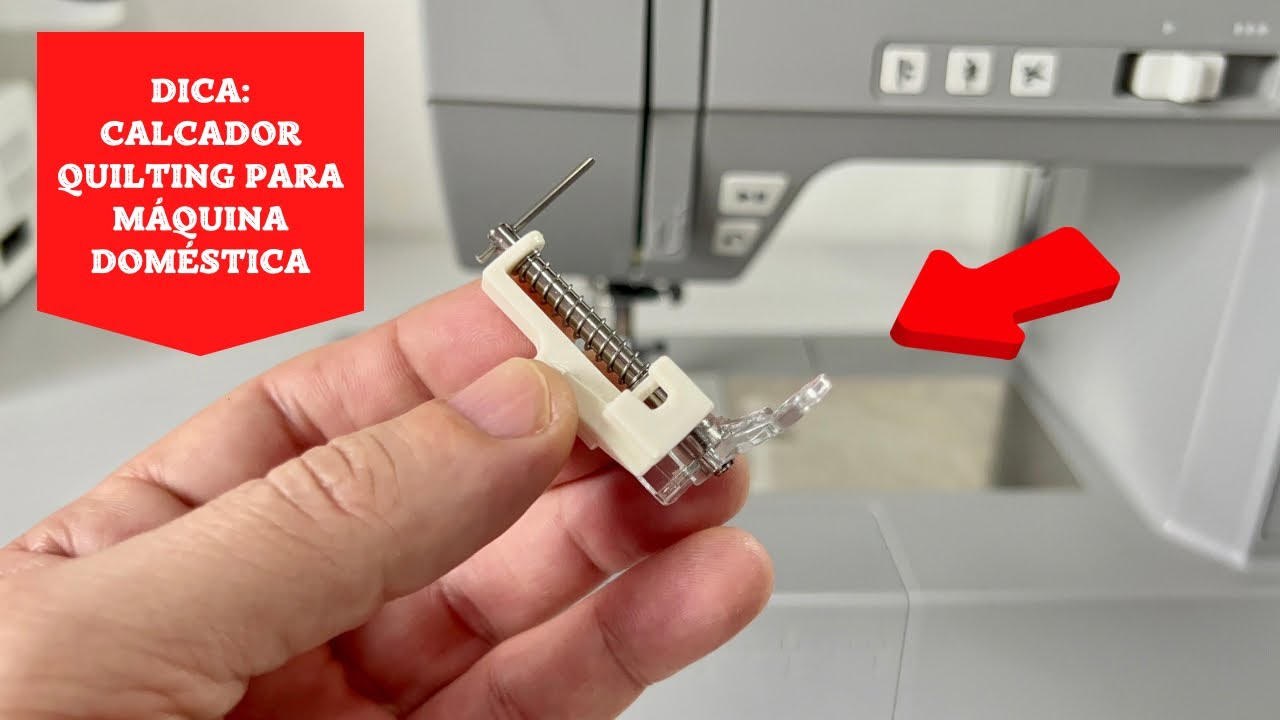 COMO COLOCAR CALCADOR DE QUILT LIVRE NA MÁQUINA DE COSTURA DOMÉSTICA