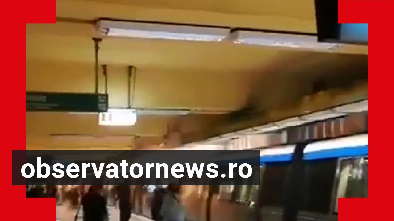 Explozie la o garnitură de metrou, în stația Tineretului. Peronul a fost evacuat