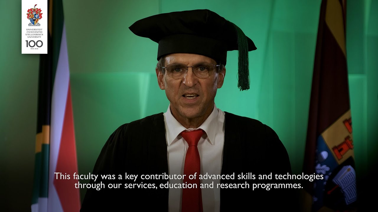 Faculty of AgriSciences, Stellenbosch University, March2021 graduation ceremony