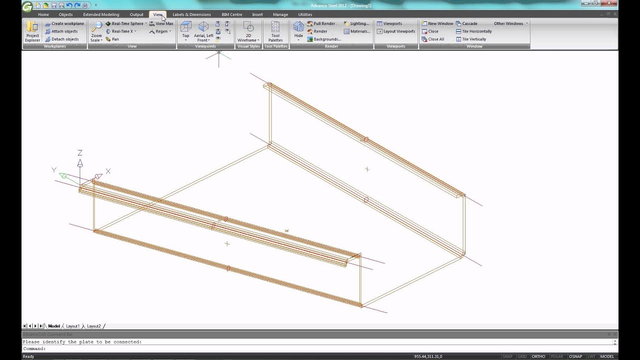 Discover how you can easily create a gutter formed from a folded plate with Advance Steel!
