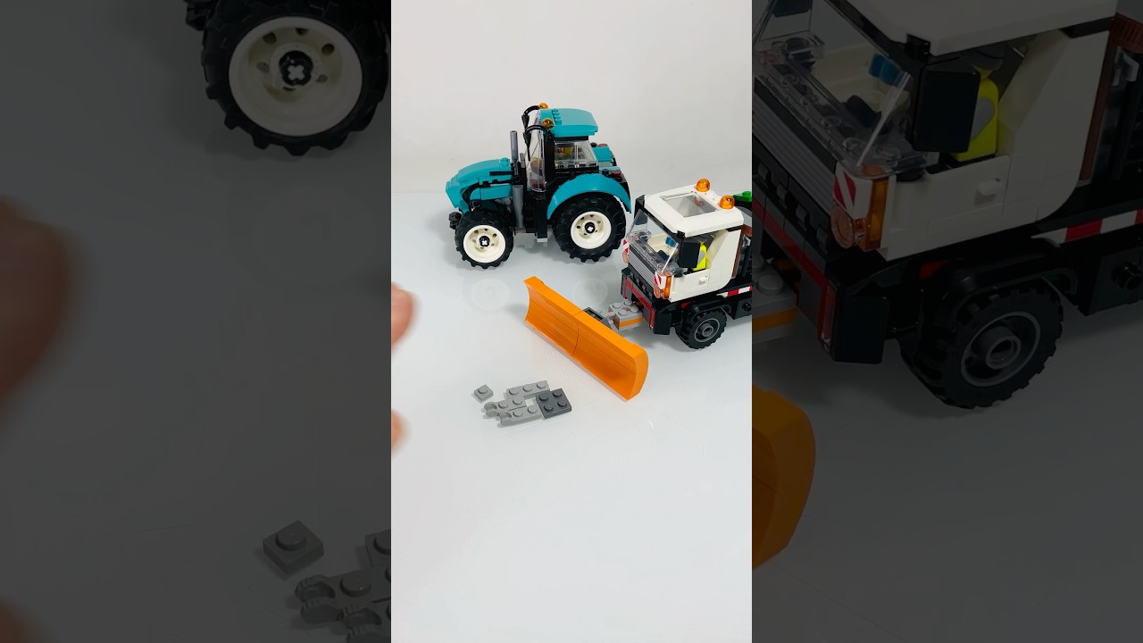 Lego City Snowplow 60490, Tractor 60498
