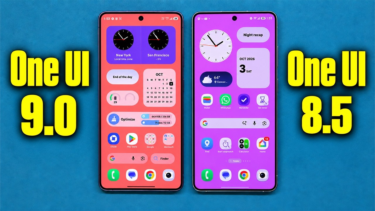 One UI 9 против One UI 8.5 &mdash; обзор всех новых функций и изменений