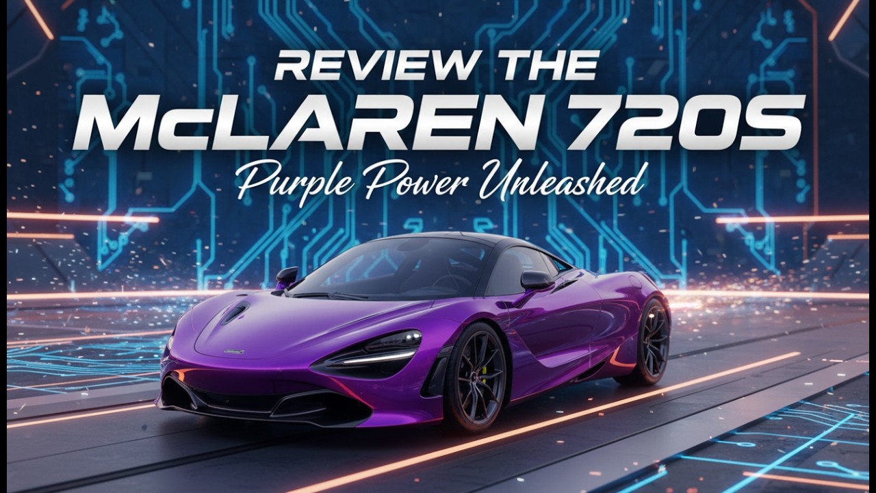AI Concept: Review about the purple color McLaren 720S