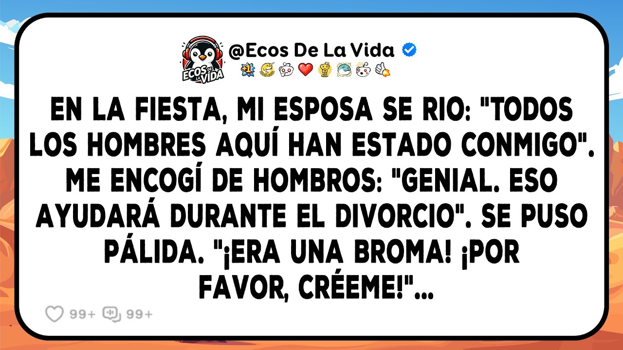 Mi Esposa Hizo Una "Broma Brillante" En La Fiesta, Delante De Todo El Mundo. Mi Respuesta La Dejó...