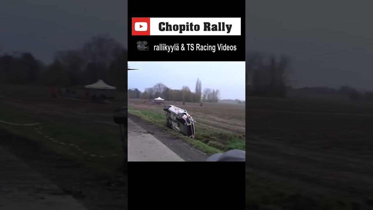 Subaru CRASH!! 🤕🙏 6 Uren van Kortrijk 2025 #chopito  #crash  #rally #wrc #rallye #racing #automobile