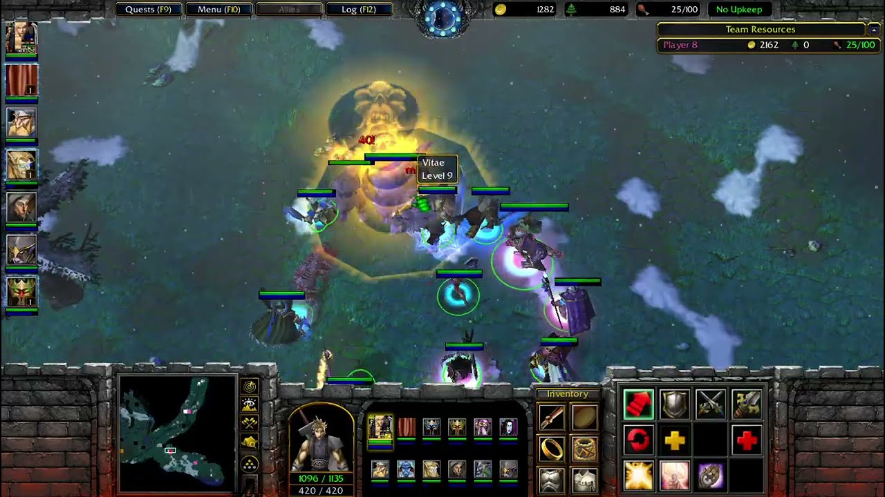 Warcraft 3 custom campaign: Wrath of the lich king (part 17) (old version) (No commentary)
