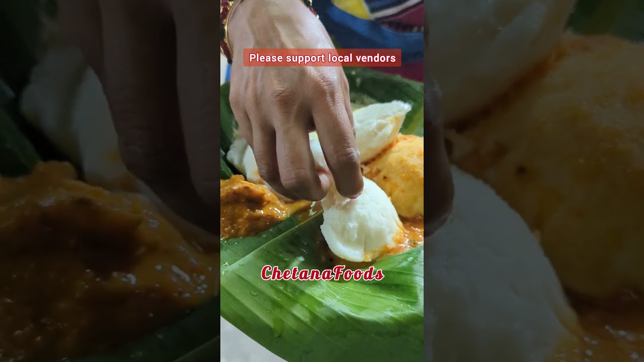 ₹5 Soft Kushboo Idli Chutney🤤 South Indian Breakfast | Indian Street Food | Mallige Idli #shorts