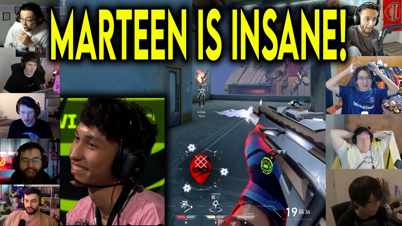 Valorant Streamers Reacts To M8 marteen INSANE 4k Against NAVI In VCT
