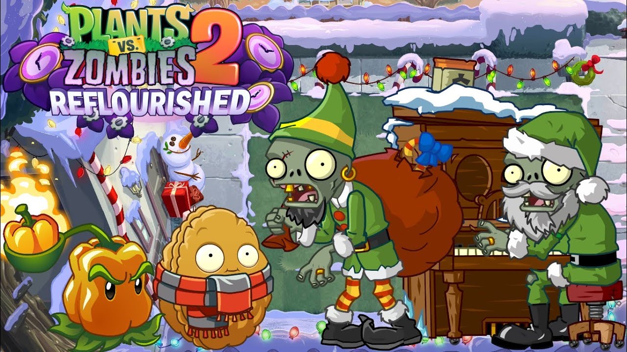 🎄С НОВЫМ ГОДОМ!☃️СНЕГ ВЫПАЛ В PvZ 2 REFLOURISHED❄ОДЕВАЙТЕСЬ ТЕПЛЕЕ И ПОГНАЛИ ПРАЗДНОВАТЬ ВМЕСТЕ🎉🎁🥳🍾🥂