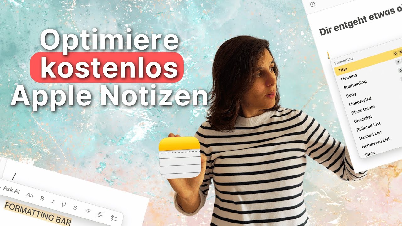 Optimiere Apple Notizen mit Markdown & Vorlagen⏐ Werde produktiv