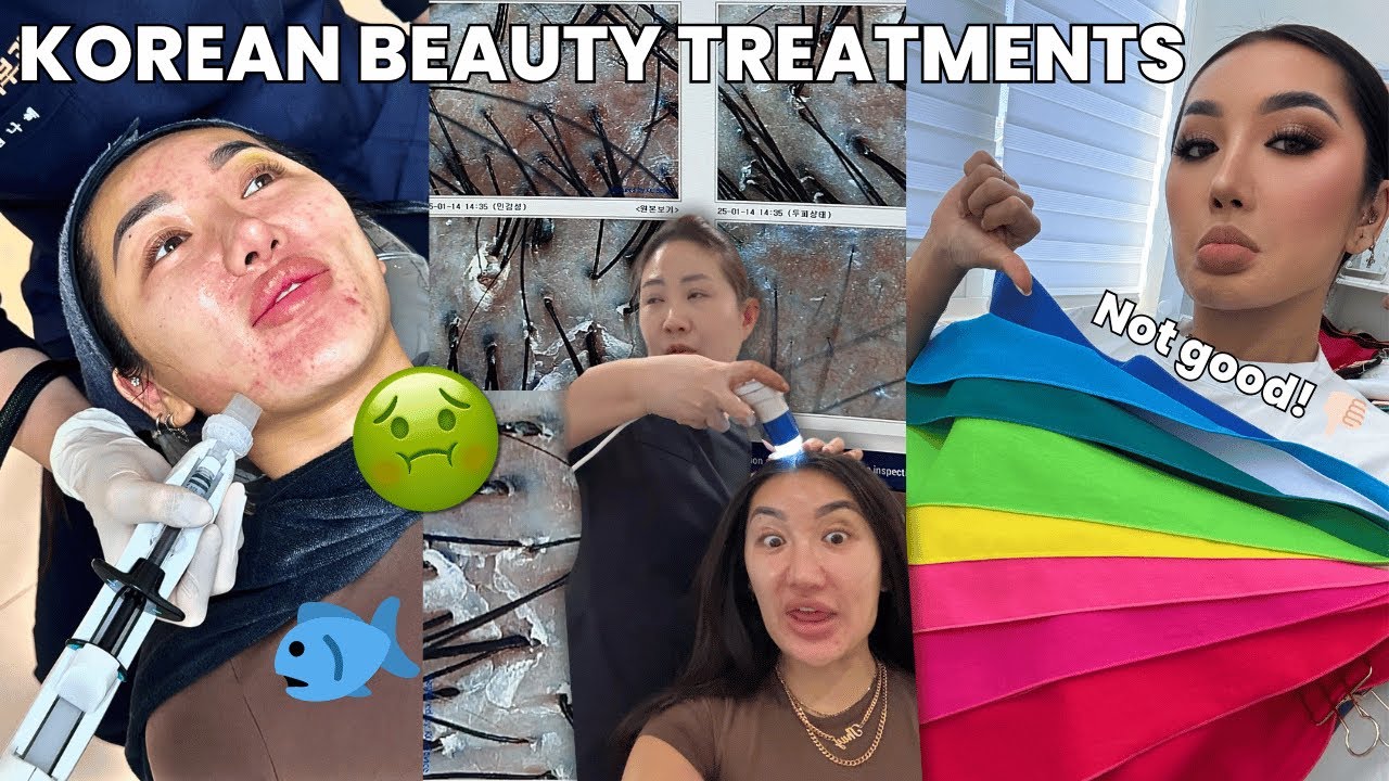 I TRIED KOREA's MOST POPULAR BEAUTY TREATMENTS | Salmon Sp*rm, Colour Analysis, Scalp treatment!