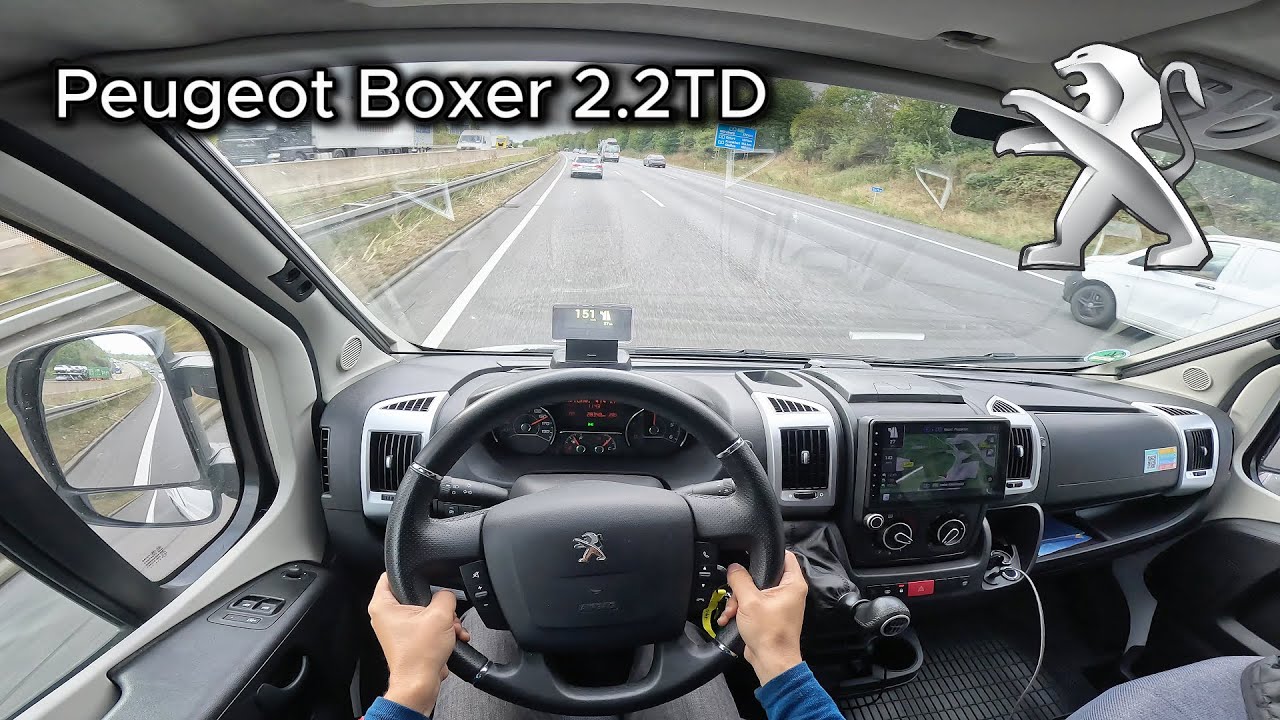 2022 Peugeot Boxer (Weinsberg) 2.2 TD (165 hp) - POV Test drive On the German Autobahn