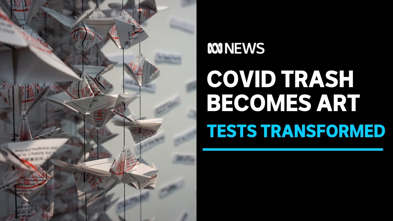 Old COVID tests transformed into art exhibition by Perth woman | ABC News