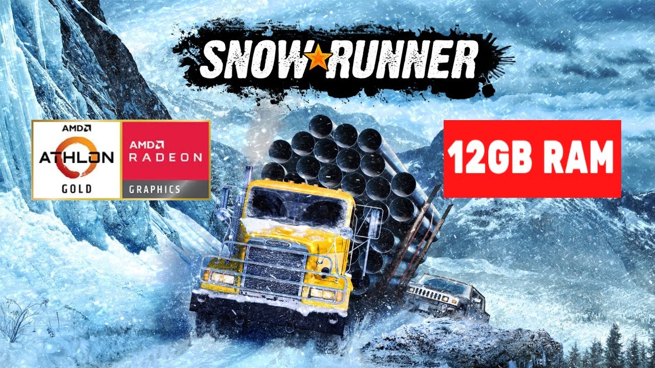 First day at work as a truck driver - SnowRunner - Athlon Gold 3150U