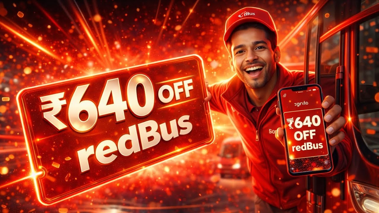 🔥 Redbus Coupon Code Today 2026 🚌💰 Save Big on Bus Tickets! 🎟️💸